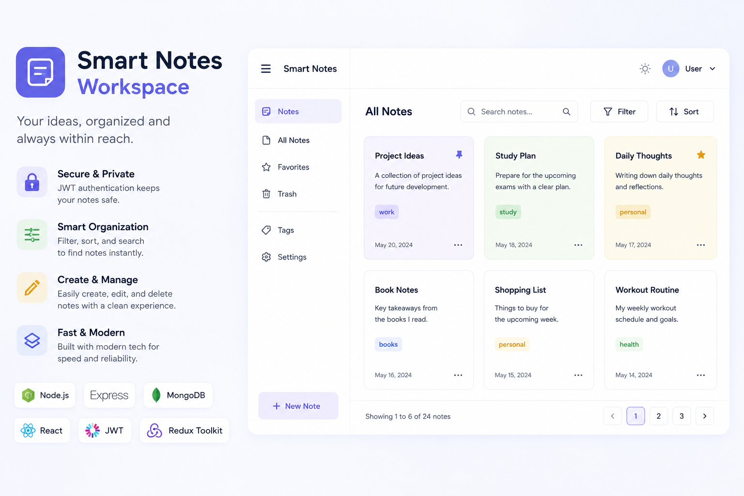 Smart Notes Workspace